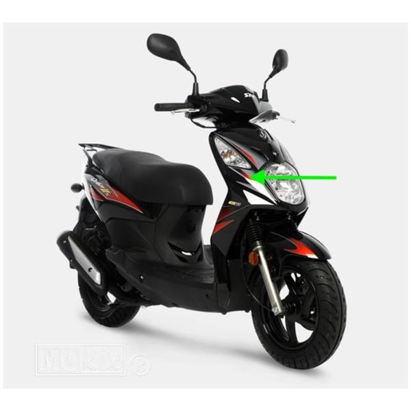 Voorscherm SYM Orbit II/X-PRO Zwart - Afbeelding 2