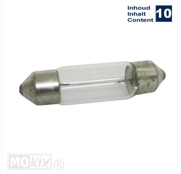 Lamp T  8x36 12V  3W        Buis (10)