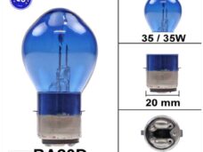 Lamp BA20D 12V 35/35W Super White (Blauw) CE (1) - Bollard