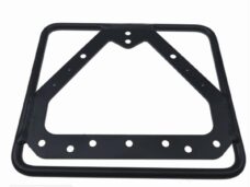 Kentekenplaathouder 145x125 Retro MAT Zwart