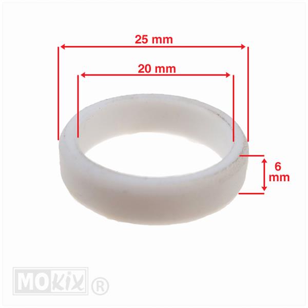 Begrenzingringen SET (PVC) 20x25x5/6/8mm (3delig) - Afbeelding 2