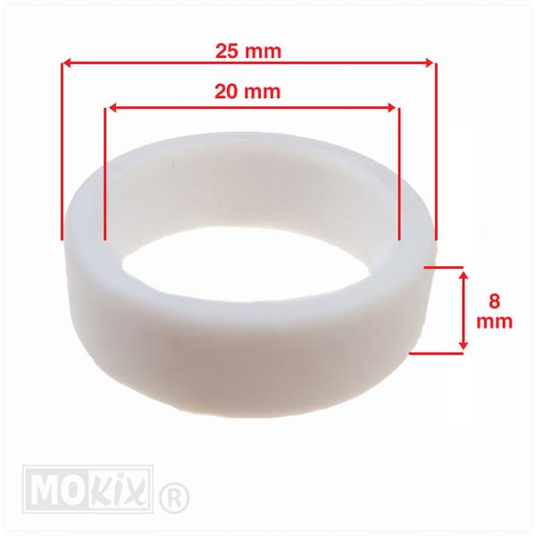 Begrenzingringen SET (PVC) 20x25x5/6/8mm (3delig) - Afbeelding 3