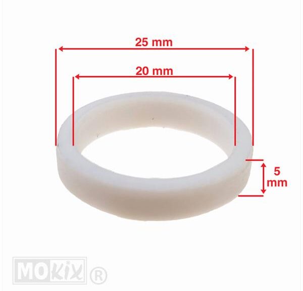 Begrenzingringen SET (PVC) 20x25x5/6/8mm (3delig) - Supertec