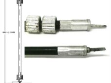 Kabel KM Teller VDO 85cm Zwart Supertec