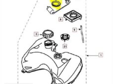 Benzinetank-Rubber Ring Peugeot 57x44x3mm (1) - Supertec