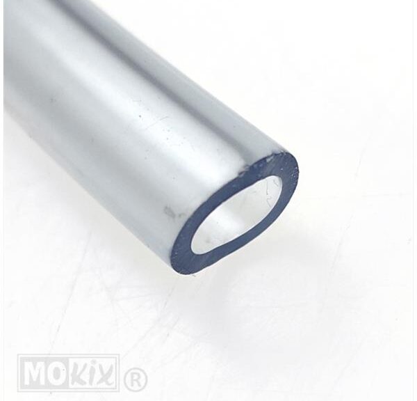 Benzineslang PVC 8x12mm Transparant 5mtr