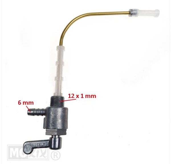 Benzinekraan Vespa Ciao 12x1mm / 6mm OMG