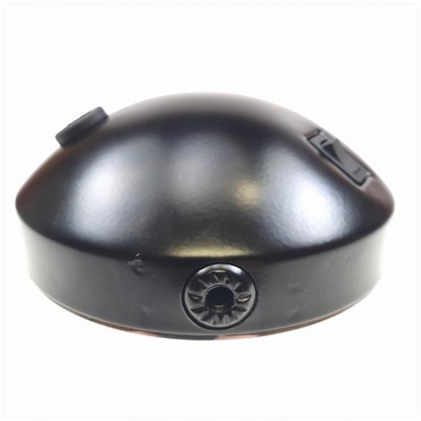 Koplamp UNI Rond 14cm + Schakelaar Zwart/Chroom - Afbeelding 2