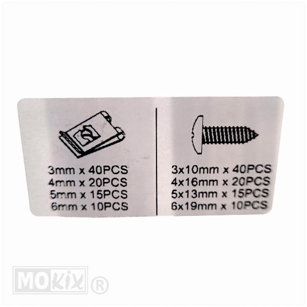 Sortie-Doos Speed NUT SET 3mm 4mm 5mm 6mm (170) - Afbeelding 2