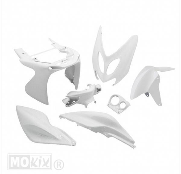 Plaatwerk KIT Yamaha Aerox STD Glans WIT - MKX