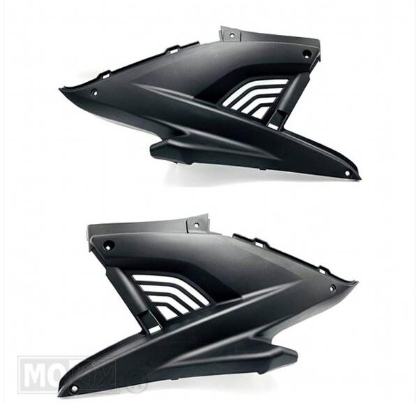 Treeplankscherm Yamaha Aerox OT SET L/R Zwart - MKX