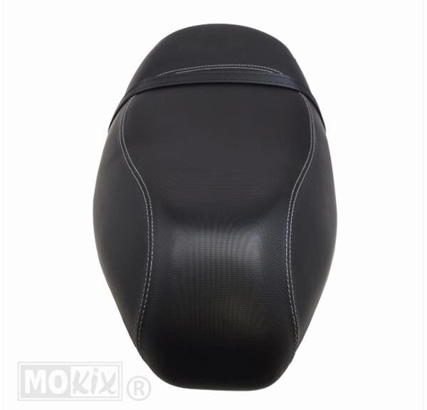 Buddy Seat Piaggio ZIP00 4T Zwart/Witte Bies"
