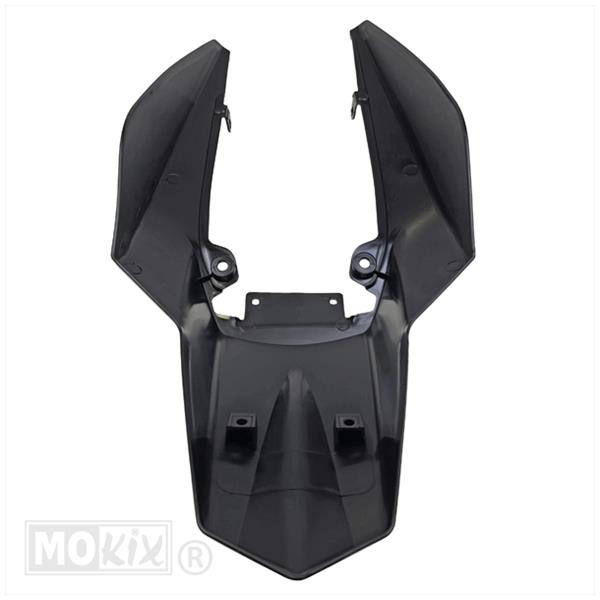 Achterspatbord Derbi Senda DRD-XTR + Kappen Zwart - Afbeelding 3