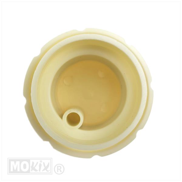 Tankdop Peugeot 103 / MBK 88/881 Rond 40mm Creme - Afbeelding 2