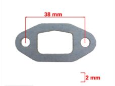 Pakking Inlaat Zundapp 50cc Geforc. Koeling  (1)