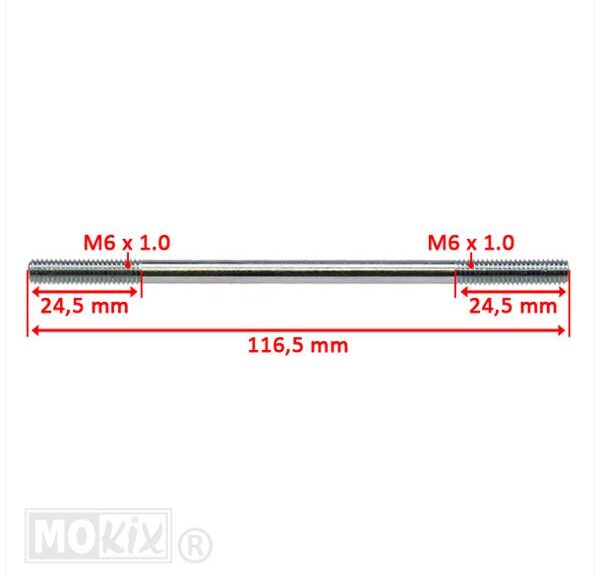 Cilinder Tapeind Yamaha 6 X 116 SP - Bollard
