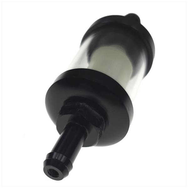 Benzinefilter UNI 7mm Aansl.Transparant Zwart - Afbeelding 2