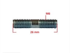Uitlaat Tapeind SET UNI M6x26 Compleet (2) SP