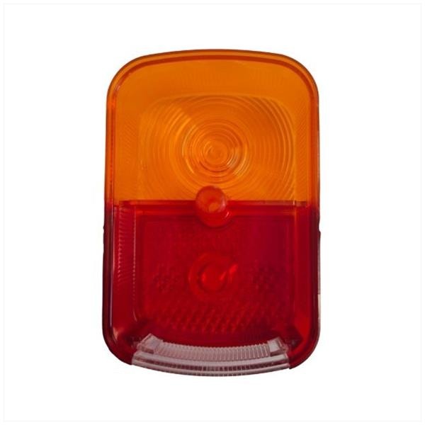 Achterlicht Glas Simson Rechthoek Oranje/Rood CE - Afbeelding 2