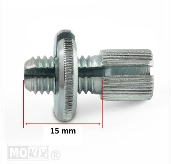 Kabelstelbout M7 MET Gleuf 15mm