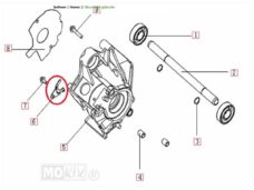 Opsluitplaat Keerring Beta/Generic/Minarelli Horz
