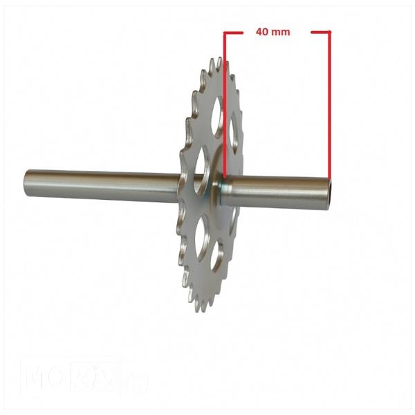 Trap-AS Puch Maxi NT 28t Lang Chroom - Afbeelding 2