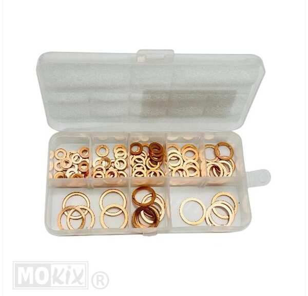 Sortie-Doos Messingringen 4 t/m14mm 1010st