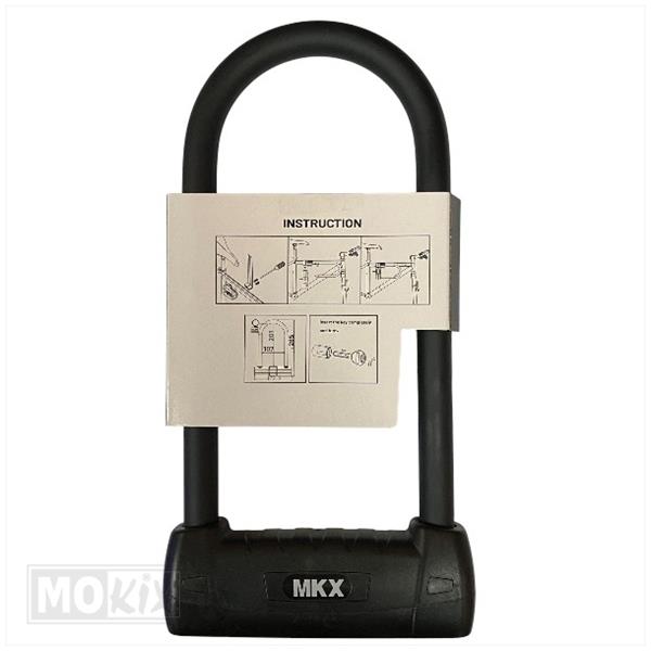 U-Lock / Beugelslot MKX-Lock 160x308 ART 4str - Afbeelding 2