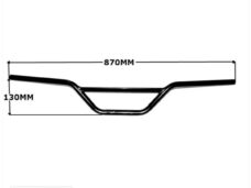 Stuur Motor Cross Chroom Supertec
