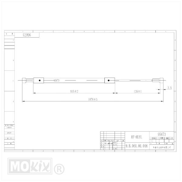 Kabel Voorrem Simson SR50/SR80 - Afbeelding 3