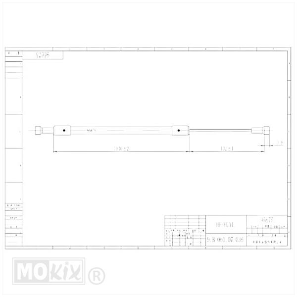 Kabel Voorrem Simson S50/S51/S53/S70 Enduro - Afbeelding 3