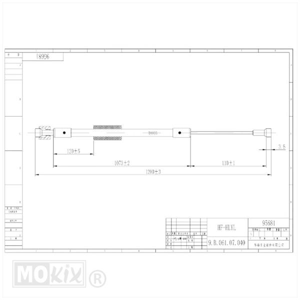 Kabel Koppeling Simson SR50/SR80 - Afbeelding 3