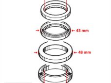 Balhoofdset Yamaha DT50MX  CH Supertec