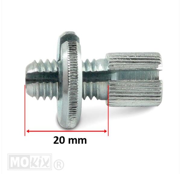 Kabelstelbout M8 MET Gleuf Lang (20mm) - Bollard
