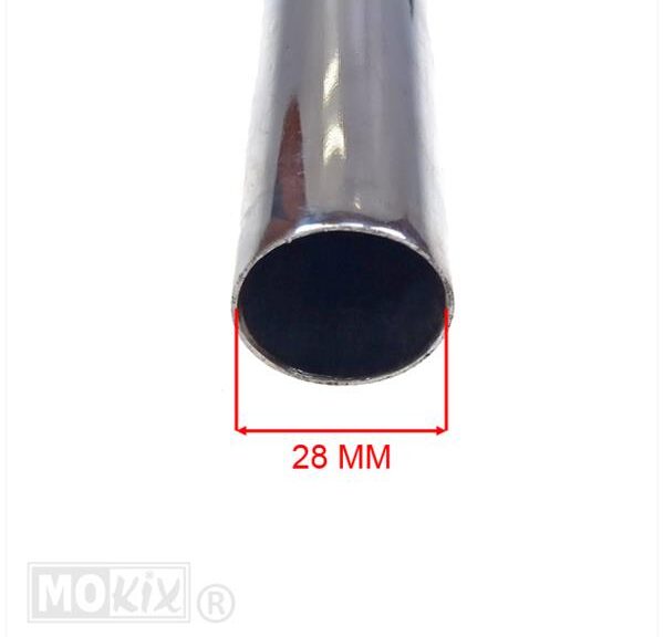 Uitlaatbocht Kreidler 28mm Flens Chroom