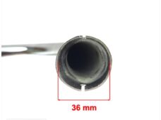 Uitlaat Zundapp WK + Bocht 36mm Chroom