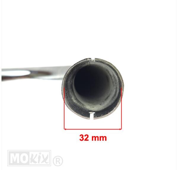 Uitlaat Zundapp WK + Bocht 32mm Chroom