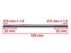 Cilinder Tapeind Puch Maxi 6x105 (1)