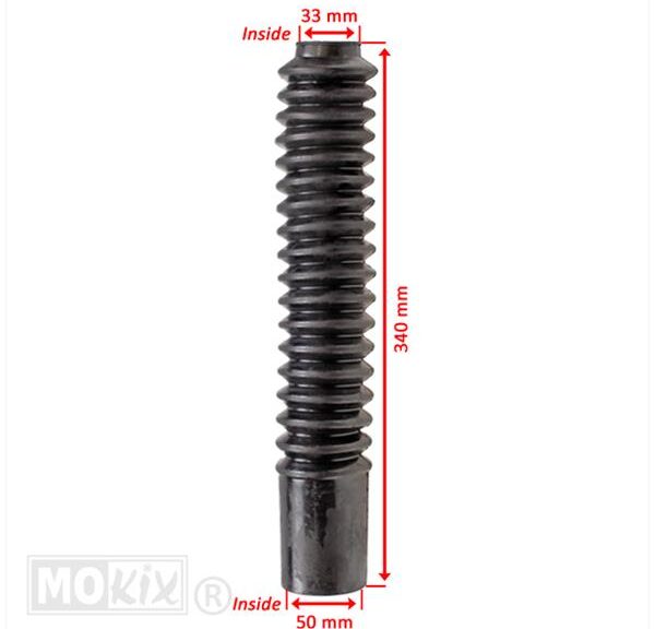 Voorvorkrubber Honda Lang 340 Zwart (Set) - Supertec