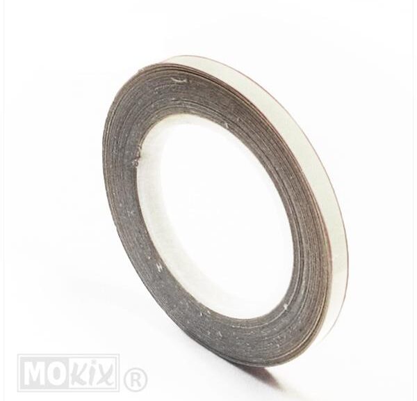 Wiel Reflectie Tape 5mm X 9m WIT