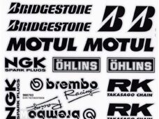 Sponsor-KIT Brembo NGK Zwart/Zilver