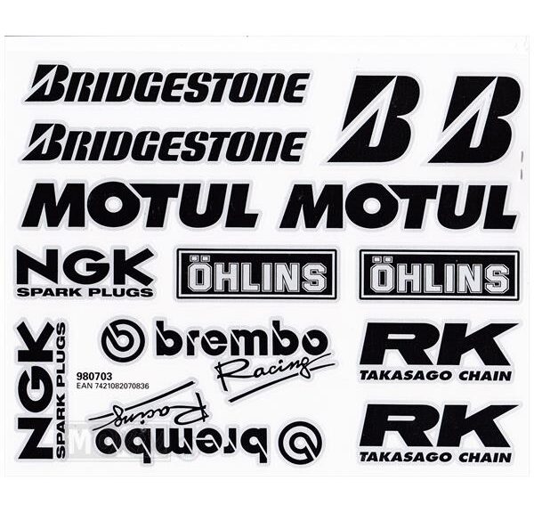 Sponsor Kit Brembo NGK Black/Silver