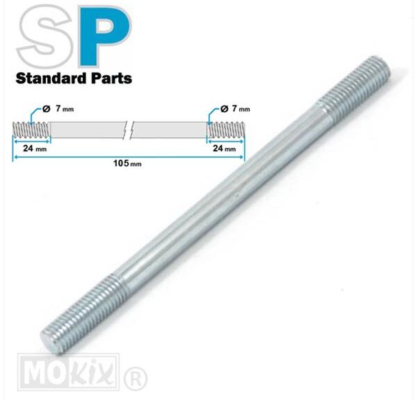 Cilinder Tapeind Tomos A3 M7  X 105