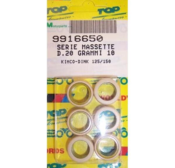 Rollenset (6) 20x15 10.0gr TP - Top Performances