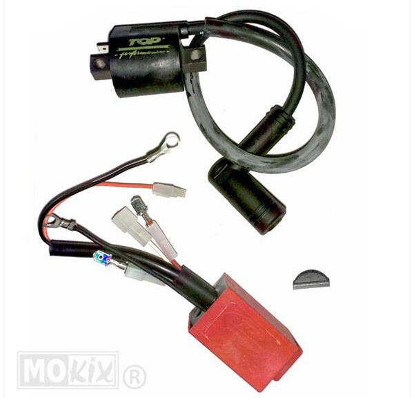 CDI Unit Piaggio + Bobine Variabel Rood TP - Top Performances