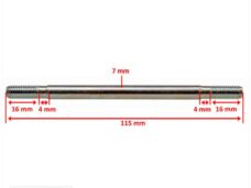Cilinder Tapeind MIN AM6 /Derbi M7x115 KIT TP (4) - Top Performances