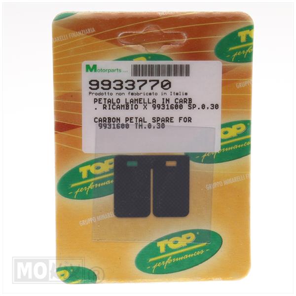 Membraanplaat Carbon Voor 9931600 0.3mm TP - Top Performances