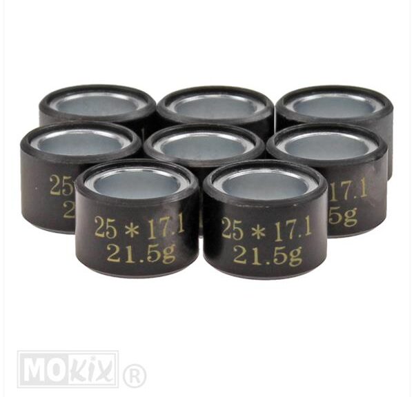 Rollenset (8) 25x17 21.4 Gr TP - Top Performances