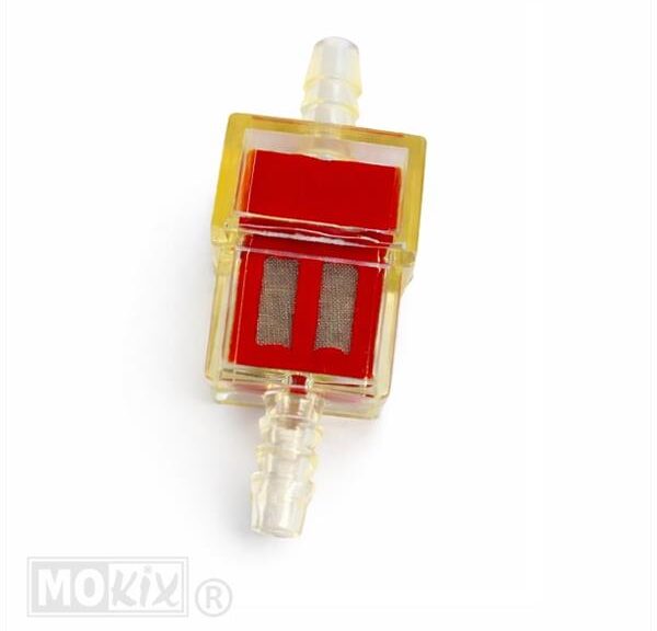 Benzinefilter UNI Voor 6mm Slang Vierkant ST - Supertec