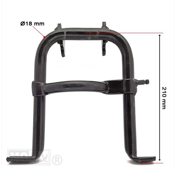 Middenstandaard Puch Maxi Macho 210mm Zwart - IGM